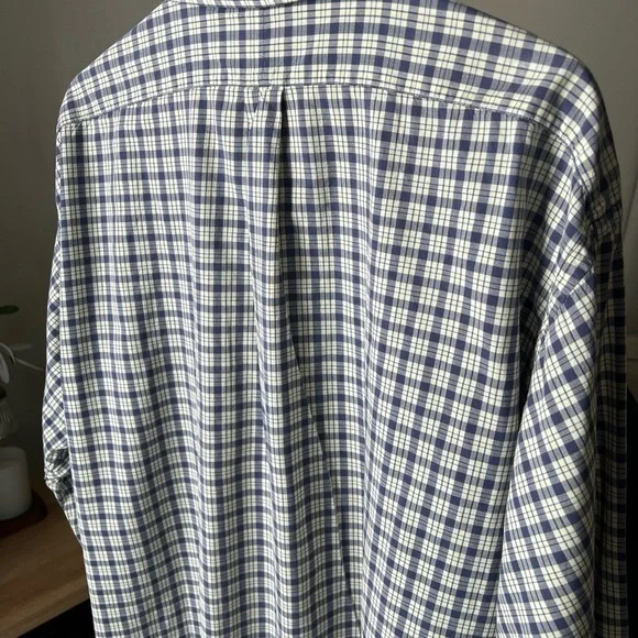 Ralph Lauren Sport Cotton Blue/white/yellow Plaid Longsleeve Button Up XL - Picture 8 of 13